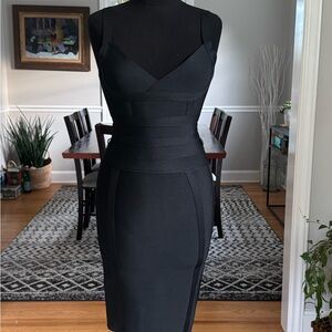 Elegant Black Bodycon Dress